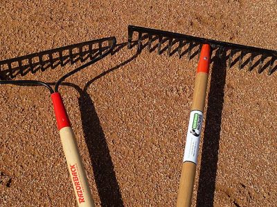 Photo: Two styles of iron rake